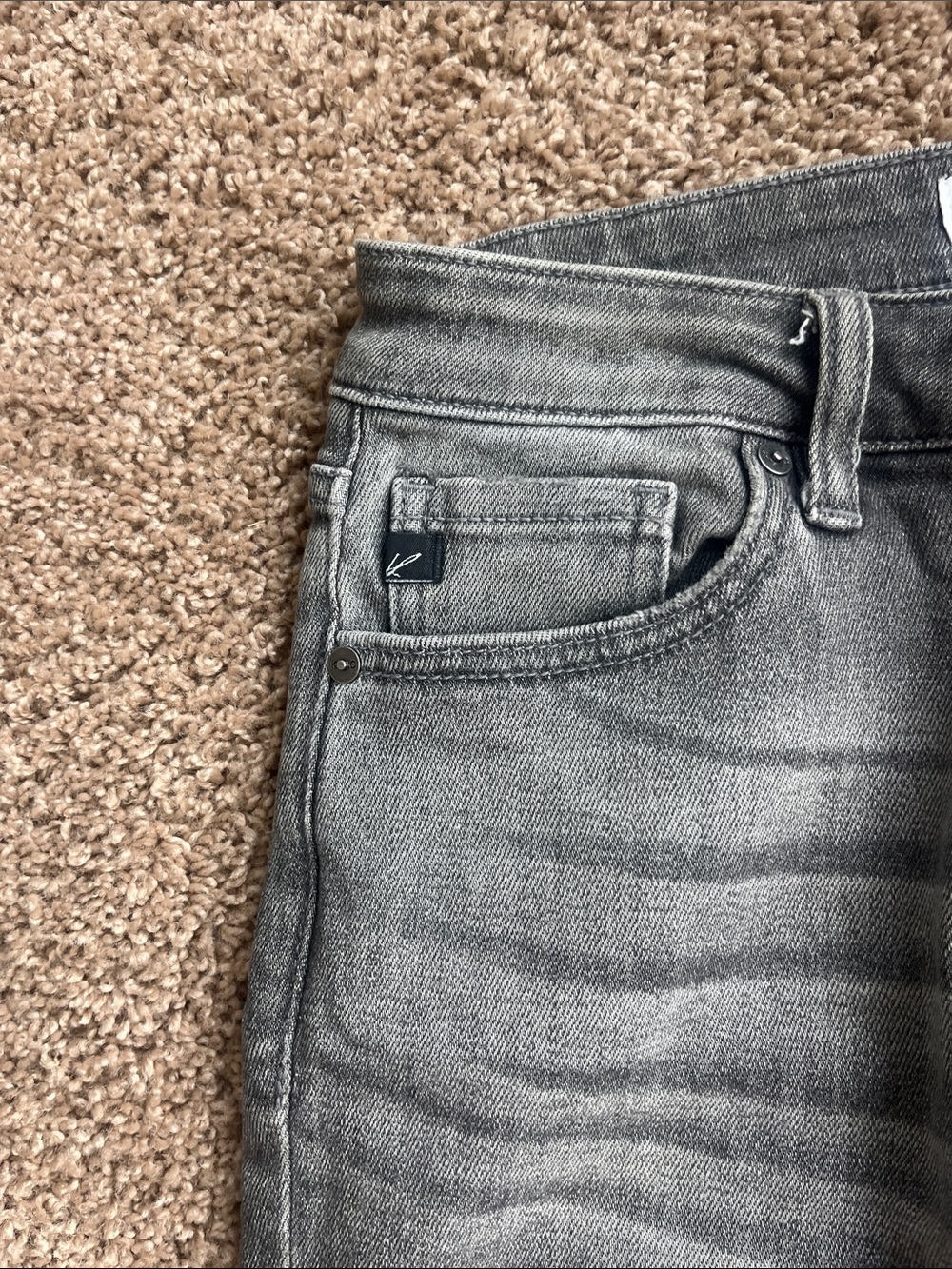 KanCan Ripped Gray High-Waist Button-Fly Jeans Size 3/25 - Picture 4 of 9